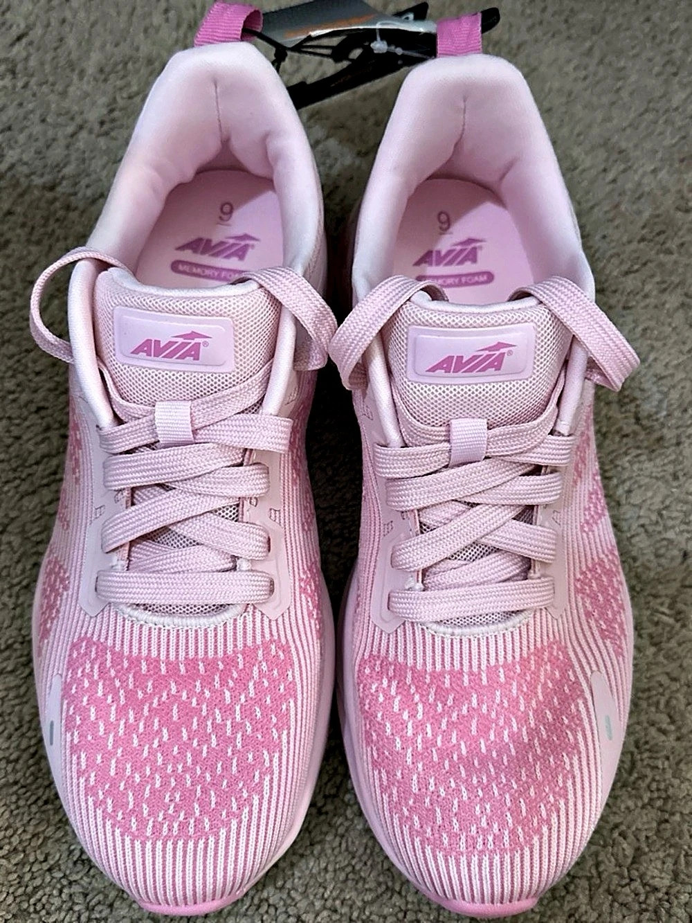Avia Women's Air Athletic Lace-Up Sneakers Pink US 9